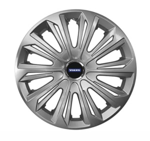 Set 4 capace roti Strong silver varnished R15 Compatibil Cu Volvo