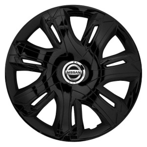 Set 4 capace roti Supernova black laquered R14 Compatibil Cu Nissan - Img 3