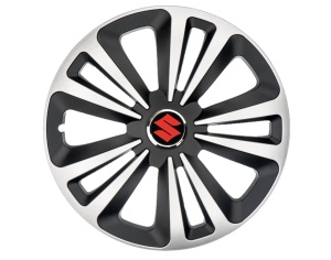 Set 4 Capace Roti Terra Gri-Negru R15 Compatibil Cu Suzuki