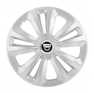 Set 4 Capace Roti Terra Gri R15 pentru Dacia