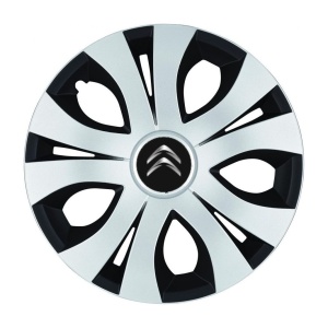 Set 4 Capace Roti Top Gri-Negru R14, Compatibil Cu Citroen - Img 3