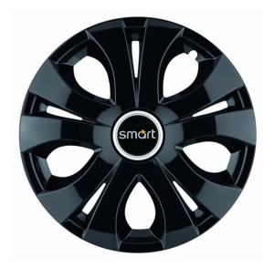 Set 4 Capace Roti Top Negru R15, Compatibil Cu Smart