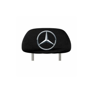 Set 5 huse tetiere negre, pentru gama auto MERCEDES - Img 2