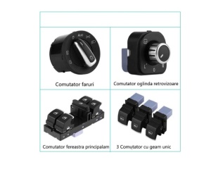 Set 6 comutatoare auto, Autohelix MSA®, pentru Volkswagen - Img 2