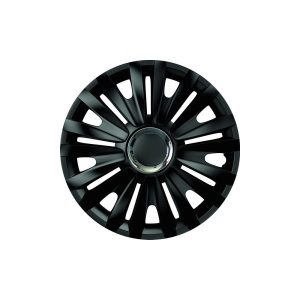 SET CAPACE ROTI 15` NEGRE CU INEL CROMAT ROYAL - Img 2