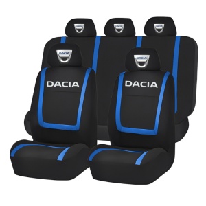 Set Huse Scaune Universale Compatibile cu Dacia – Negru/Albastru