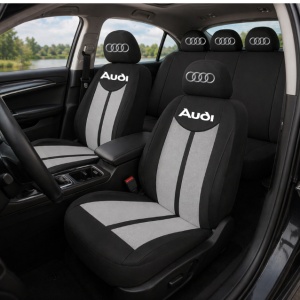 Set Huse Scaune Universale HLX7 Compatibile cu Audi – Negru/Gri - Img 2