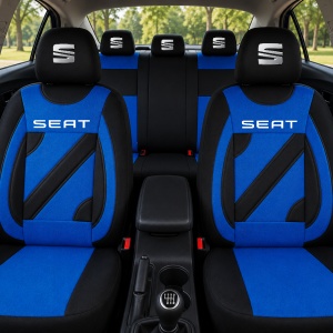 Set Huse Scaune Universale Nero Albastru Personalizate cu Seat - Img 2