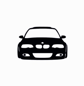 Sticker Bmw E46 Fata 15x9.9 cm, Creative Rey®