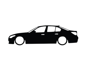 Sticker Bmw E60 Luneta 17x5 cm, Creative Rey®