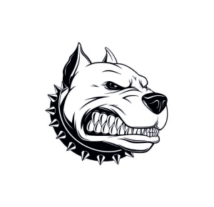 Sticker Caine Rau 15x15 cm, Creative Rey®