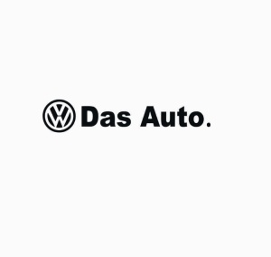 Sticker Das Auto Vw 20x4 cm, Creative Rey®