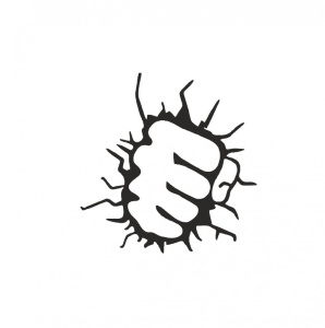 Sticker Fist 15 cm, Creative Rey®