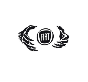 Sticker Hand FIat 18x7 cm, Creative Rey®