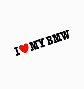 Sticker I Love My Bmw 15x2.9 cm, Creative Rey®