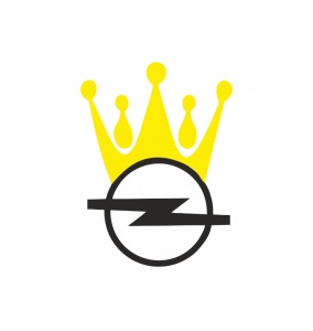 Sticker Opel Crown 12x9 cm, Creative Rey®