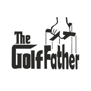 Sticker STICKER THE GOLF-FATHER 14x11 cm, Creative Rey®