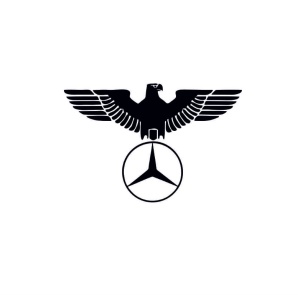 Sticker Vultur Mercedes 15x10 cm, Creative Rey®