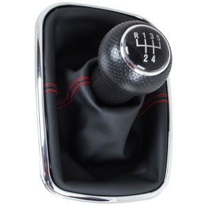 Schimbator de viteze compatibil cu Volkswagen Golf IV DIESEL, cusatura rosie, 12MM - Img 9