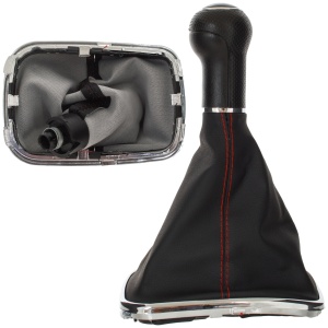 Schimbator de viteze compatibil cu Volkswagen Golf IV DIESEL, cusatura rosie, 12MM - Img 8