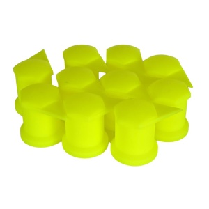 SET 10 BUCATI CAPAC PLASTIC PENTRU PREZON ROATA CU INDICATOR 33 MM NEON - Img 4