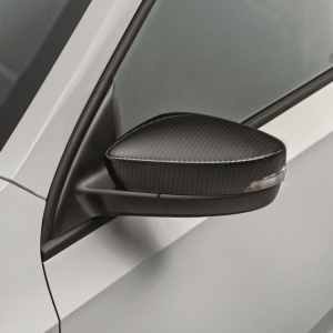 Set 2 Buc Carcase Oglinzi Retrovizoare Dreapta + Stanga Oe Skoda Rapid 2012→ Negru Carbon-look 5JA072530B