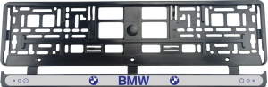 Set 2 bucati, suport numar inmatriculare BMW Blue