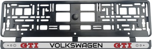 Set 2 bucati, suport numar inmatriculare Volkswagen GTI II
