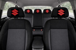 Set 2 huse tetiere negre, pentru gama auto SUZUKI - Img 3