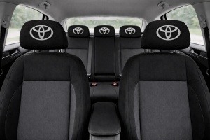 Set 2 huse tetiere negre, pentru gama auto TOYOTA - Img 3