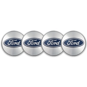 Set 4 Capace Jante Aliaj Pentru FORD, 56mm Interior 60 mm Exterior, Argintiu-Albastru - Img 9