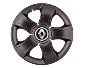Set 4 Capace Roti 14 inchi (R14) Bis Negru, Compatibile Cu Renault