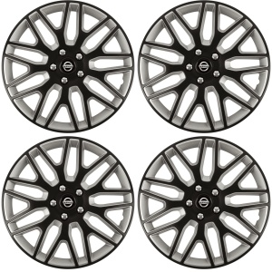 Set 4 Capace Roti 14 inchi (R14) Dakar Negru-Gri, Compatibile Cu Nissan - Img 3