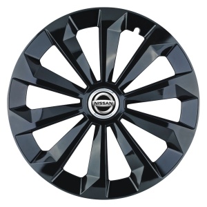Set 4 Capace Roti 14 inchi (R14) Fame Negru, Compatibile Cu Nissan - Img 3