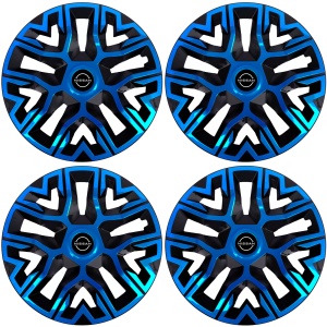 Set 4 Capace Roti 15 `` Best Albastru-Negru, Compatibile Cu Nissan Nou - Img 2