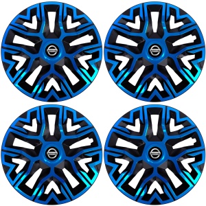 Set 4 Capace Roti 15 `` Best Albastru-Negru, Compatibile Cu Nissan - Img 2