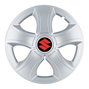 Set 4 Capace Roti 15 inchi (R15) Bis Gri, Compatibile Cu Suzuki - Img 3