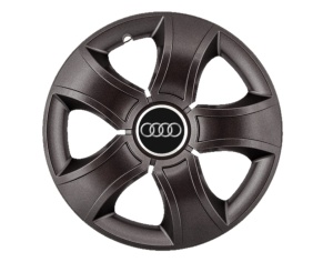 Set 4 Capace Roti 15 inchi (R15) Bis Negru, Compatibile Cu Audi