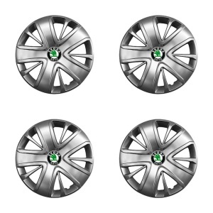 Set 4 Capace Roti 15 inchi (R15) Compatibile Cu SKODA, Model 341 - Img 2