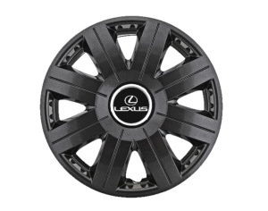 Set 4 Capace Roti 15 inchi (R15) Cosmos Negru, Compatibile cu Lexus