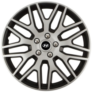 Set 4 Capace Roti 15 inchi (R15) Dakar Gri-Negru, Compatibile Cu Hyundai