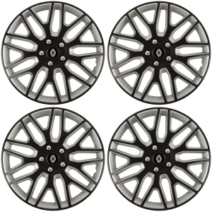 Set 4 Capace Roti 15 inchi (R15) Dakar Negru-Gri, Compatibile Cu Renault Nou - Img 2