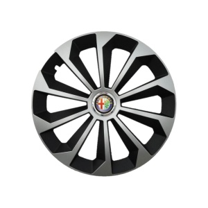 Set 4 Capace Roti 15 inchi (R15) Fame Gri-Negru, Compatibile Cu Alfa Romeo - Img 3