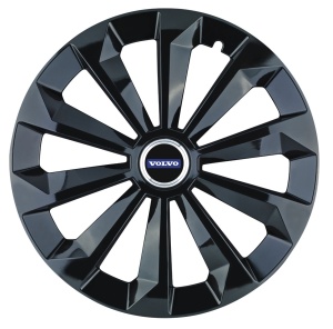 Set 4 Capace Roti 15 inchi (R15) Fame Negru, Compatibile Cu Volvo