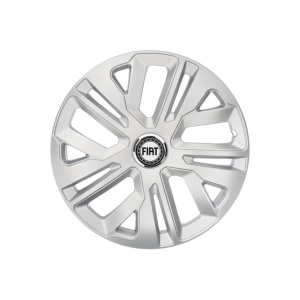Set 4 Capace Roti 15 inchi (R15) Raven Gri, Compatibile Cu Fiat - Img 3