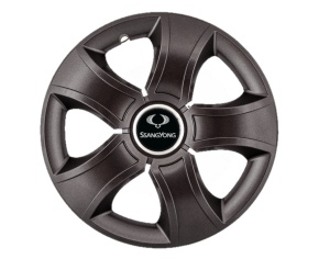 Set 4 Capace Roti 16 inchi (R16) Bis Negru, Compatibile Cu SsangYong