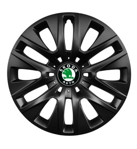 Set 4 capace roti 16 inchi (R16) compatibile SKODA, Model 429 Black