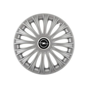 Set 4 capace roti 16 inchi (R16) Dino Gri, Compatibile cu Opel - Img 3