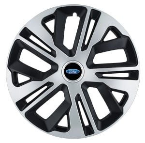 Set 4 Capace Roti 16 inchi (R16) Raven Gri-Negru, Compatibile Cu Ford