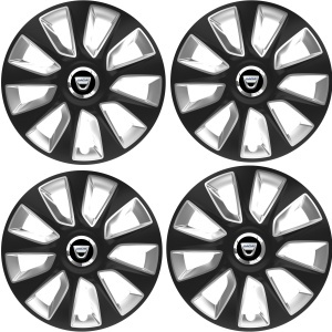 Set 4 Capace Roti 16 inchi (R16) Stratos Gri-Negru, Compatibile Cu Dacia - Img 2